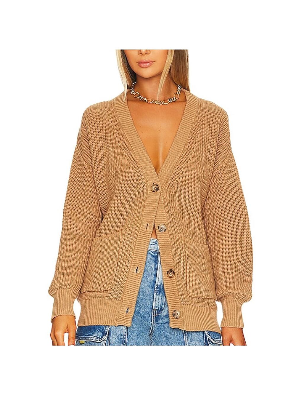Callahan Cozy Camel The Cardigan Sweater Size XS